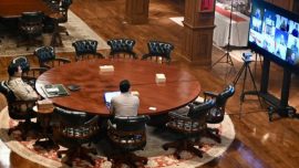 Presiden Prabowo Subianto memimpin rapat terbatas (ratas) secara daring pada Minggu malam, 29 Juni 2025. Foto: BPMI Setpres/Cahyo